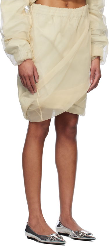 Sukňa We11done We11done Layered Mini Skirt Béžová | WD-SK0-25-280-W-BG, 1