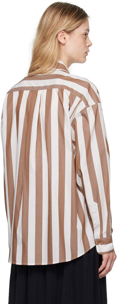 Košeľa Baserange Loose Striped Shirt Hnedá | SHLOL-PO-AU24, 2