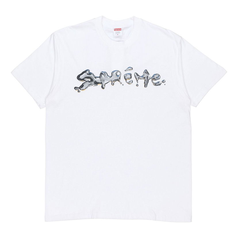 Tričko Supreme Short Sleeve Liquid Logo T-Shirt Biela | SUP-FW18-009