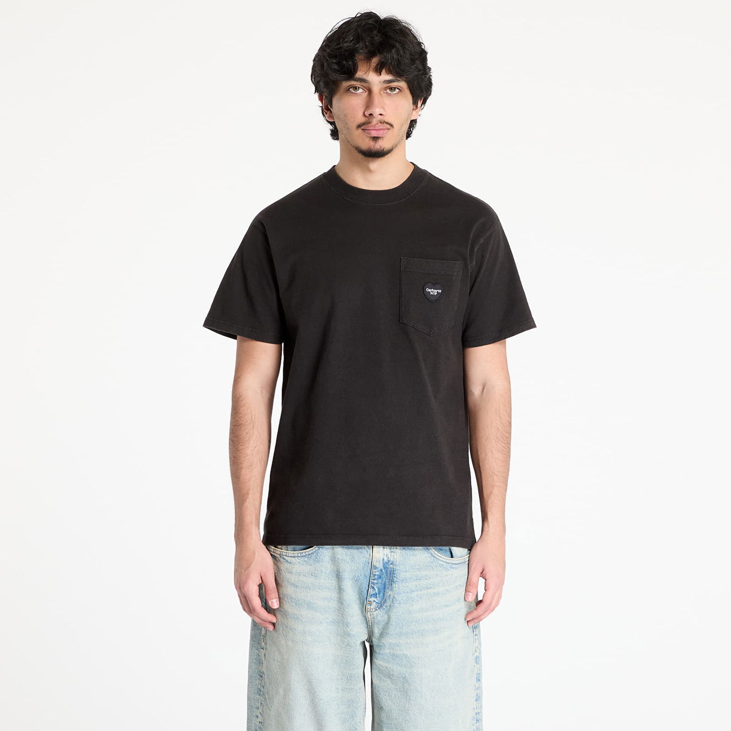 Tričko Carhartt WIP Short Sleeve Ingo Pocket T-Shirt Garment Dyed Čierna | I034486.89GD, 0