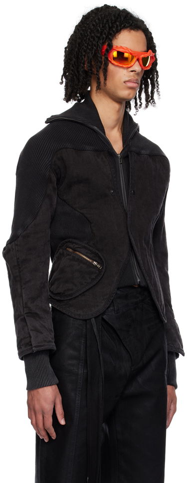 Bunda Ottolinger Ottolinger Silhouette Denim Jacket Čierna | 2100302, 4