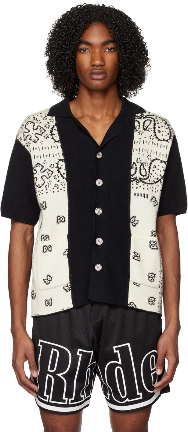Košeľa Rhude Banco Knitted Short Sleeve Bandana Camp Collar Shirt Rôznofarebný | RHSS23SR54822360