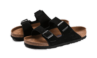 Tenisky a topánky Birkenstock Arizona Suede Leather Soft Footbed Čierna | 0951321/0951323, 1