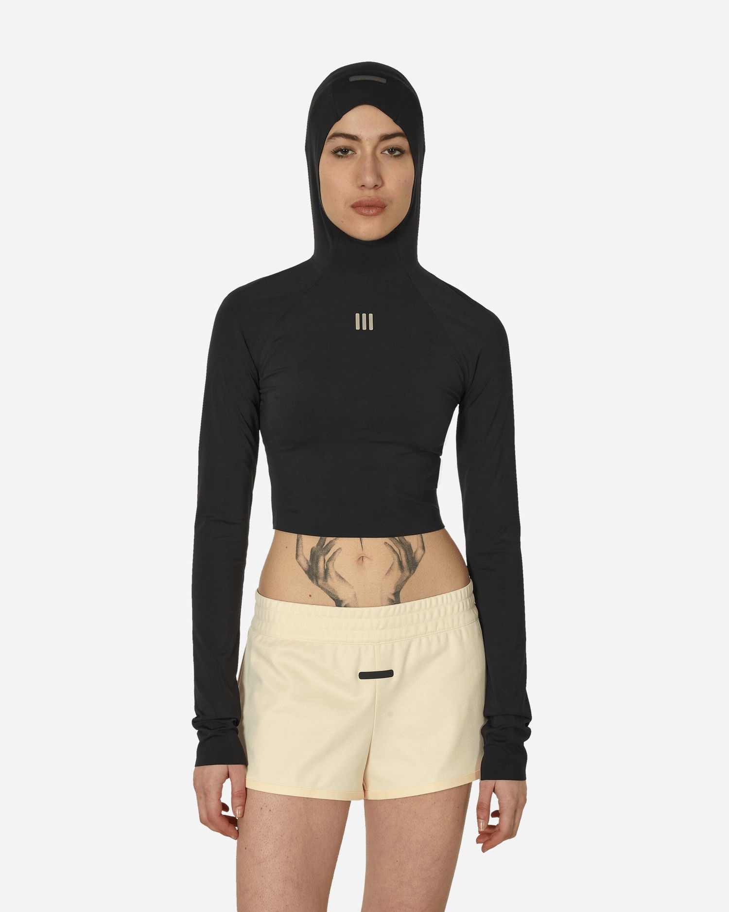 Mikina adidas Originals Fear of God Athletics Crop Hoodie Black Čierna | IN5899 001, 1