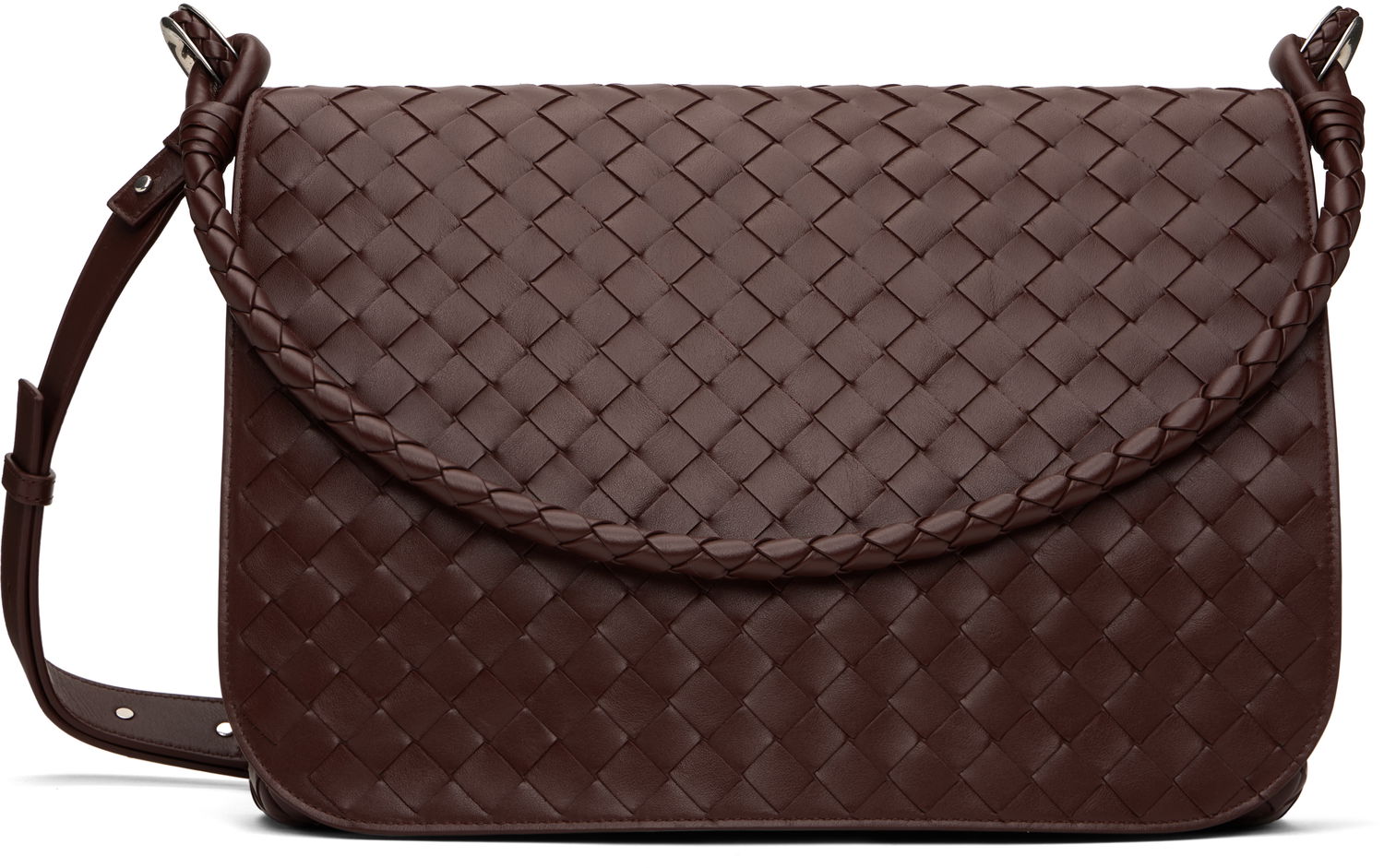Taška cez rameno Bottega Veneta Bottega Veneta Swing Messenger Bag Hnedá | 795074V2HL12130, 0
