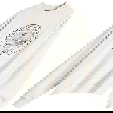 Mikina New Balance Varsity Oversized Crewneck Sweatshirt Biela | WT43553-LIT, 0