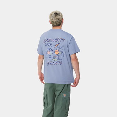 Tričko Carhartt WIP Short Sleeve T-Shirt Modrá | I033668_9, 2