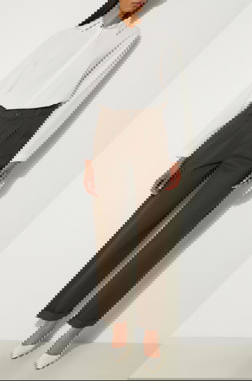 Cargo nohavice Carhartt WIP Collins High Waist Cargo Pants Hnedá | I029789.63GD, 0