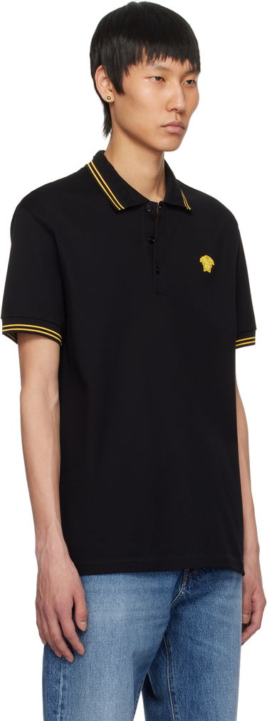Polo tričko Versace Medusa Polo Čierna | 1013910_1A09860, 4