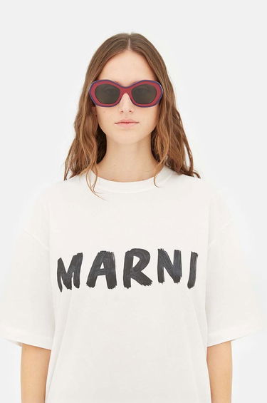 Tričko Marni Marni Ulawun Vulcano Bordeaux Sunglasses Biela | EYMRN00024.002.YAL, 0