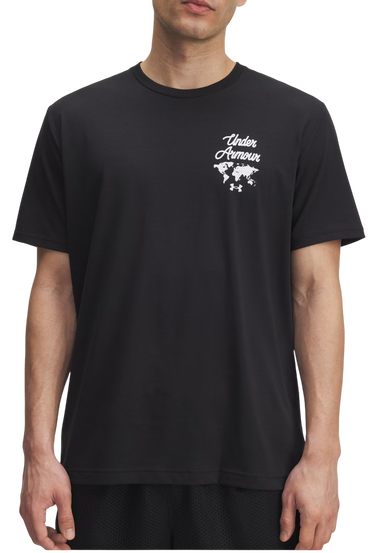 Tričko Under Armour T-Shirt World Map Sports Wordmark Čierna | 6004143-001, 0