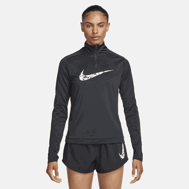 Mikina Nike Swoosh Dri-FIT Quarter Zip Top Čierna | FN2636-010, 4