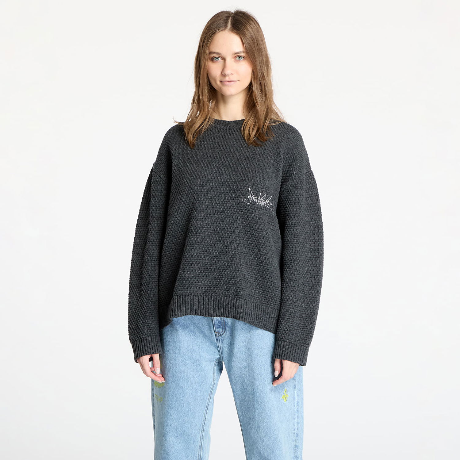 Sveter Footshop FTSHP Everyday Pebble Grey Sweater Šedá | FTSHP_450, 0
