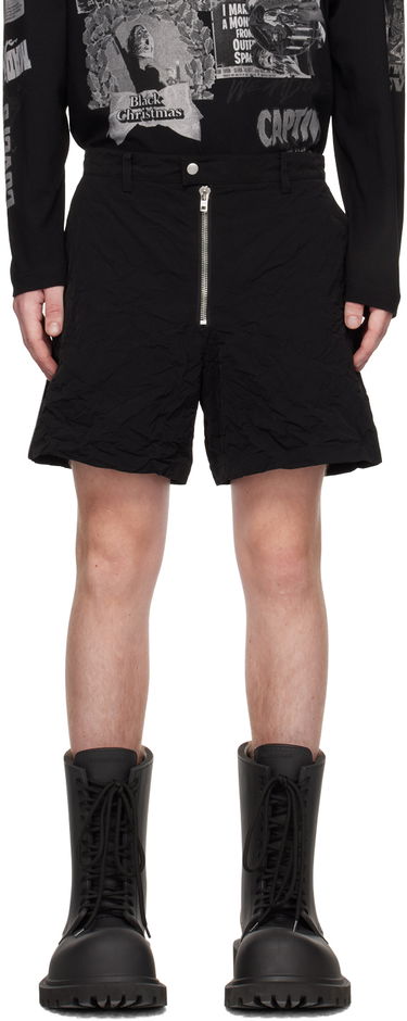 Šortky We11done We11done Crumpled Shorts Čierna | WD-PT1-23-271-M-BK, 0