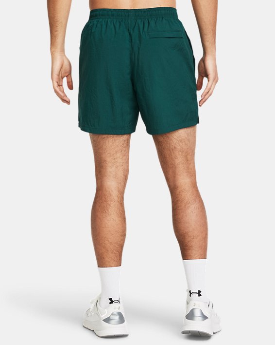 Crinkle Woven Volleyball-Shorts für Herren Hydro Teal