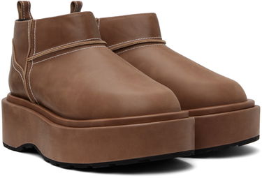 Doplnky We11done We11done Pull-Loop Platform Boots Hnedá | WD-AO1-23-468-W-BR, 3