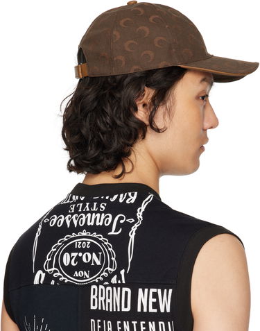 Šiltovka Marine Serre Marine Serre Moon Jacquard Twill Baseball Cap Hnedá | UHG049A CWOV0063, 2