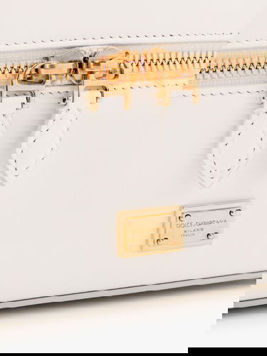 Taška cez rameno Dolce & Gabbana Dolce & Gabbana Sicily Vanity Case Bag with Chain Biela | BB7800B732180002, 5
