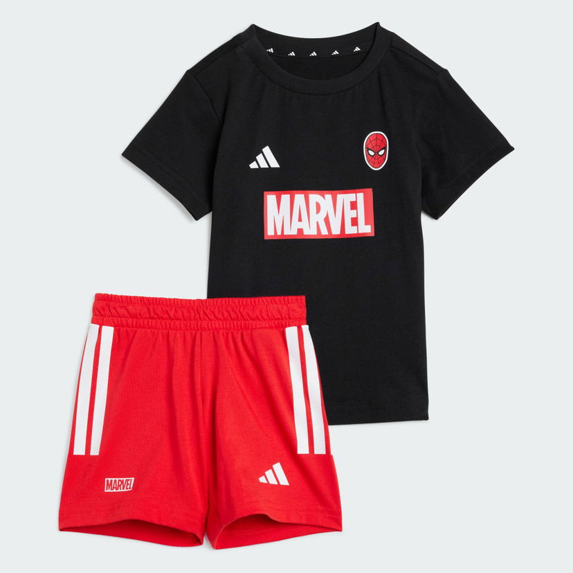 Súprava adidas Performance Marvel Spider-Man Shorts and Tee Set Čierna | JW9968