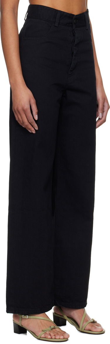 Nohavice Baserange Baserange Navalo Wide-Leg Jeans Čierna | TRNA-DE-SP25, 1