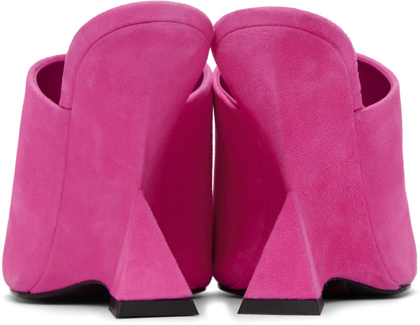 Doplnky The Attico Attico Cheope Heeled Suede Sandals Ružová | 231WS634 L007, 1