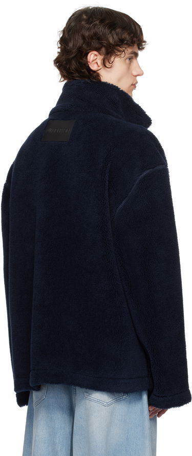 Sveter JW Anderson JW Anderson 'Look Look Look' Fleece Zip-Up Jacket Navy | JK0361-PG1711, 2