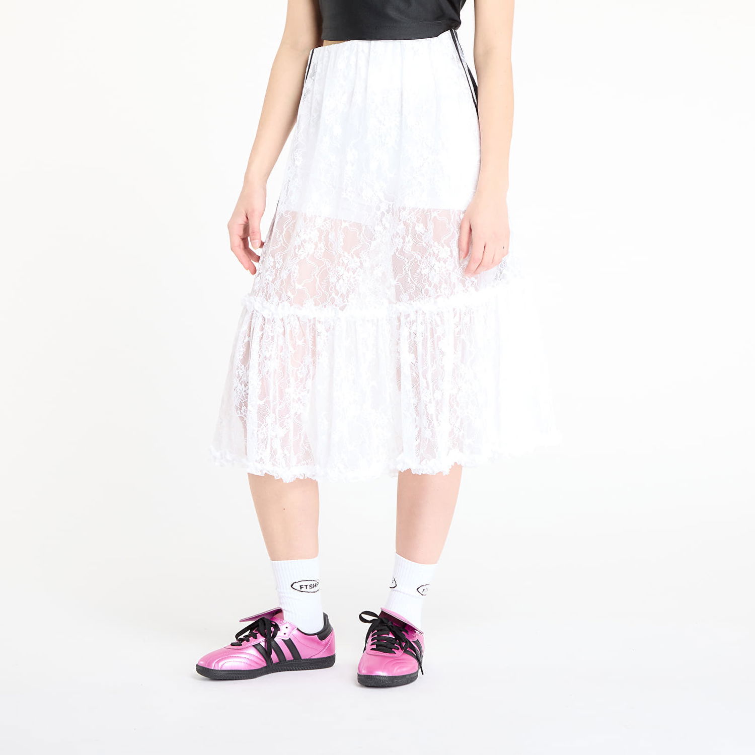 Sukňa adidas Originals Lace Skirt XL Biela | KD2288, 0
