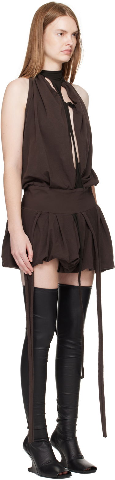 Šaty Ottolinger Ottolinger Jersey Neckholder Balloon Minidress Hnedá | 115-502915-01, 1