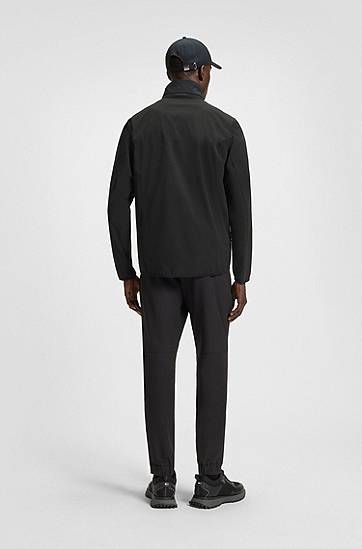 Vetrovka BOSS Super-Stretch Water-Repellent Jacket Čierna | 50533773, 1