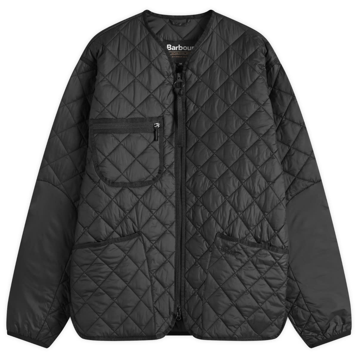Prešívaná bunda Barbour Heritage Liddesdale Liner Quilted Jacket Čierna | MQU1788BK11, 0