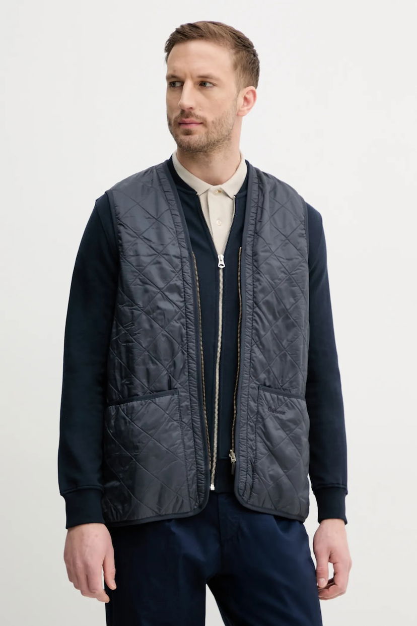 Vesta Barbour Barbour Polarquilt Zip-In Liner Vest Navy | MLI0002