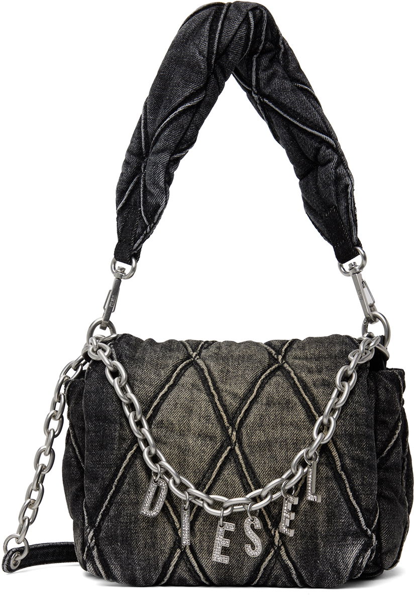 Taška cez rameno Diesel Charm-D Shoulder S Bag Čierna | X09597 P6330