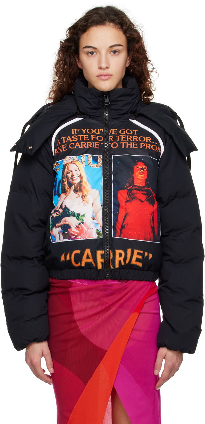 Prešívaná bunda JW Anderson Black Poster Puffer Jacket Čierna | JK0202-PG0994, 0