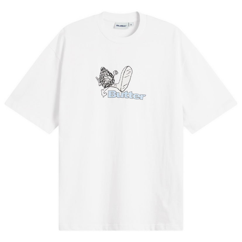 Tričko Butter Goods Steppin' Logo T-Shirt Biela | BG254109-WHT