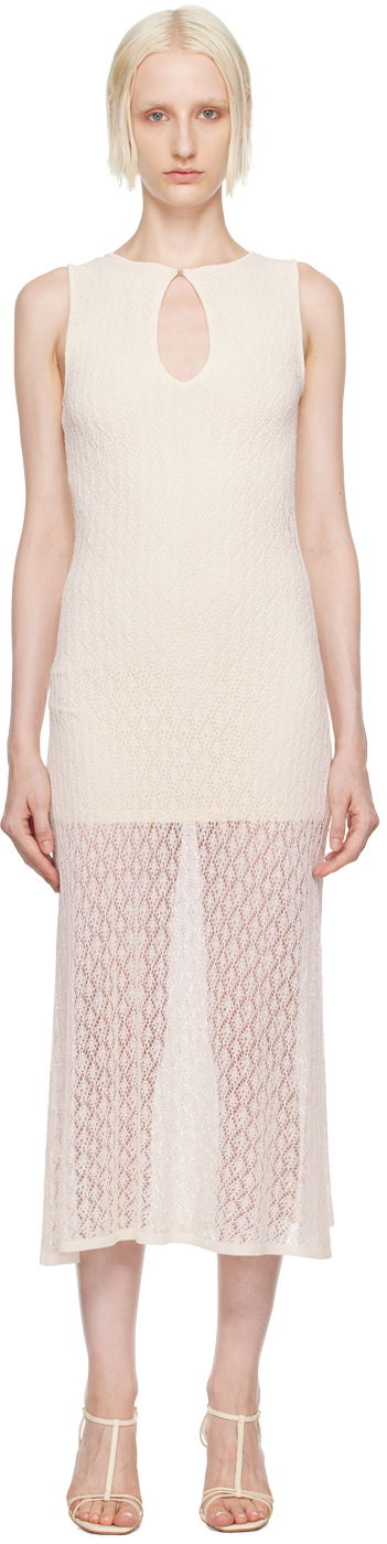 Šaty BEC + BRIDGE BEC + BRIDGE Aurora Keyhole Maxi Dress Biela | W24-12244, 0