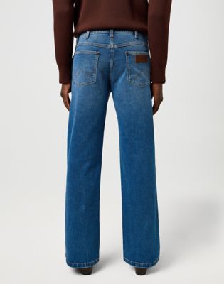 Džínsy Wrangler Wrangler Loose Boot Bootcut Jeans 40x32 Modrá | 112371340:40:32, 0