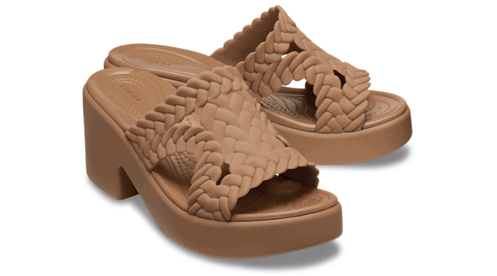 Tenisky a topánky Crocs Brooklyn Woven Heel Sandals Hnedá | 209979-2EY, 1