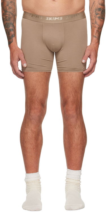 Boxerky SKIMS Stretch Boxer Briefs, Three-Pack Šedá | BO-BBR-5630M, 2