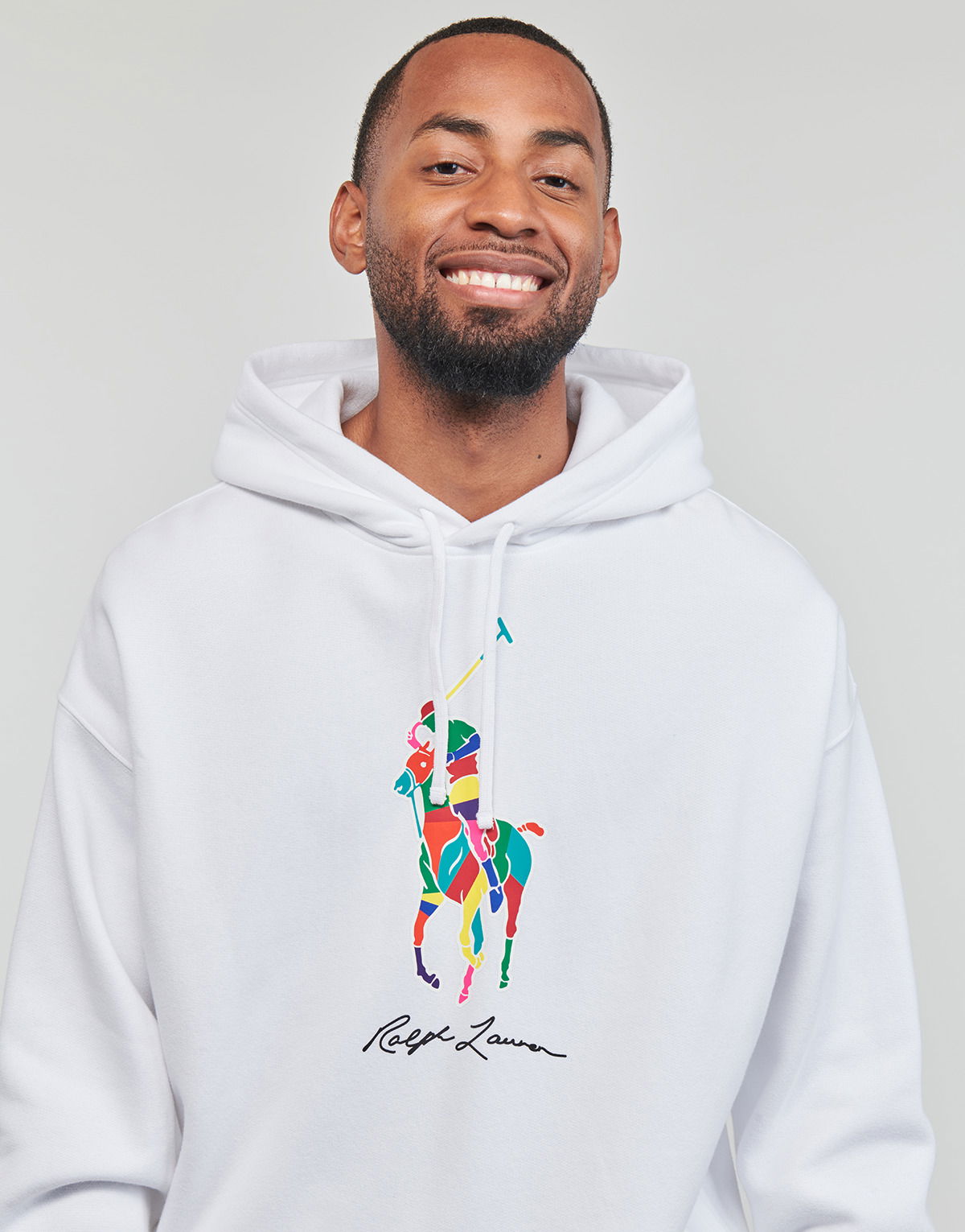 Polo Pony Print Jersey Hoodie