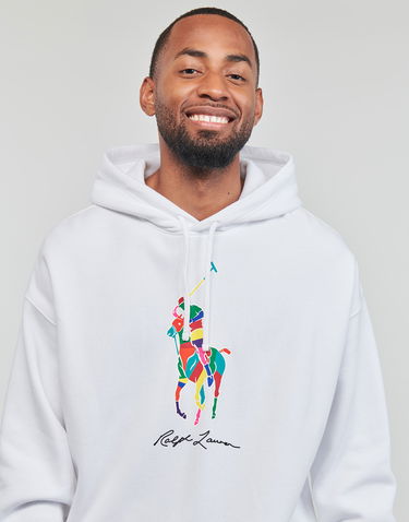 Mikina Polo by Ralph Lauren Polo Pony Print Jersey Hoodie Biela | 710926613001, 4