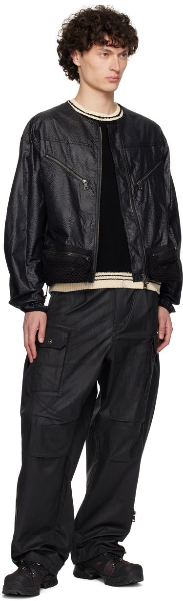 Bomber bunda Andersson Bell Andersson Bell Convex Collarless Bomber Jacket Čierna | awa696m, 3