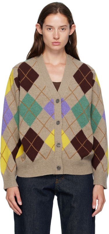 Sveter &Daughter &Daughter Ava Argyle Cardigan Béžová | WL24206, 0