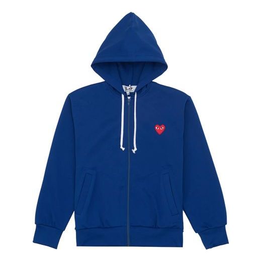 Mikina Comme des Garçons PLAY Zip Hoodie Modrá | AZ-T171-051-2, 0