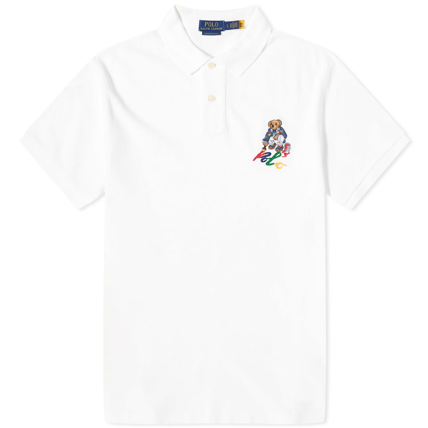 Polo tričko Polo by Ralph Lauren Painting Bear Polo Shirt Biela | 710853312023, 0