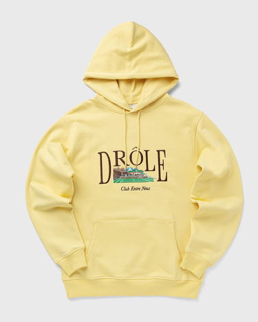 Mikina Drôle de Monsieur Drôle de Monsieur Le Tennis Court Hoodie XXL Žltá | G-HO176-CO127-LYL, 0