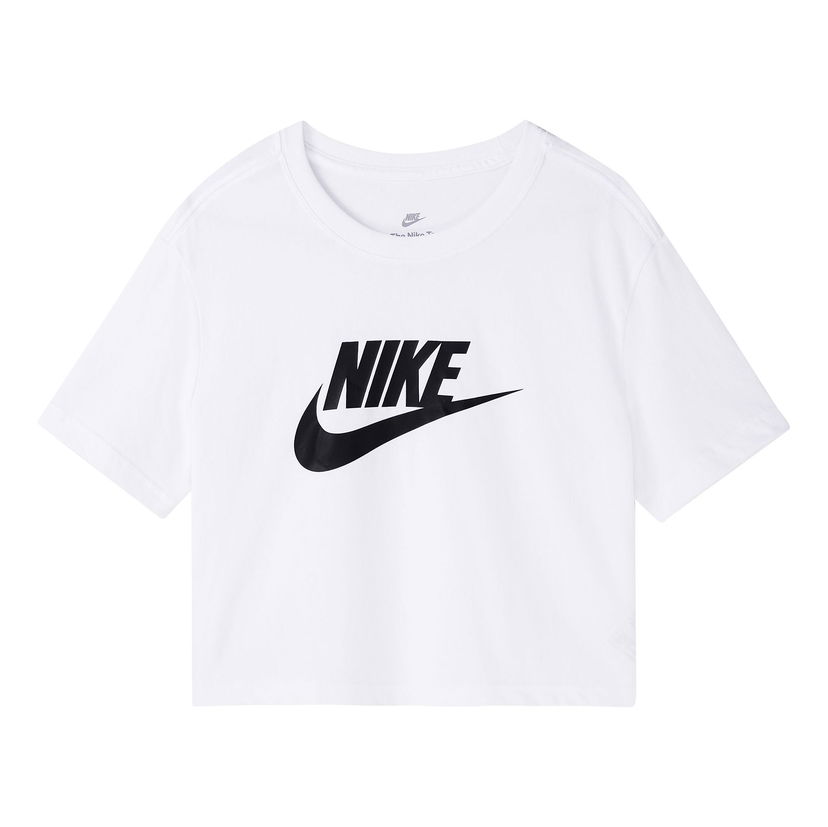 Crop Top Nike Sportswear Essential Crop Crew Neck T-Shirt Biela | BV6176-100