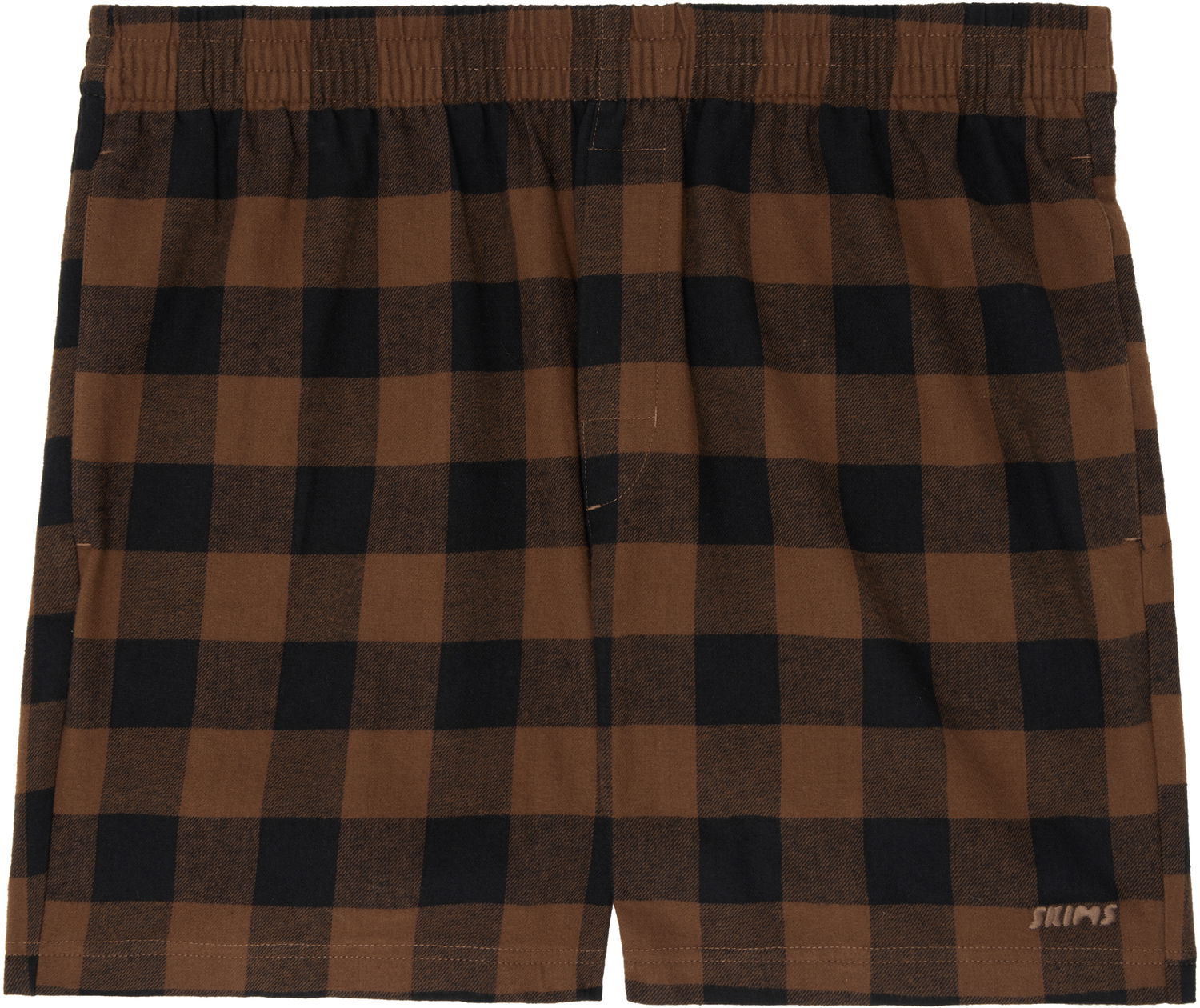 Boxerky SKIMS SKIMS Flannel Sleep Shorts Hnedá | BO-BOX-6005M, 0