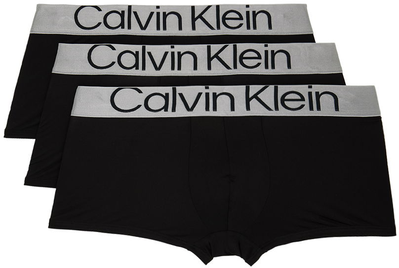 Underwear Three-Pack Black Reconsidered Steel Boxers