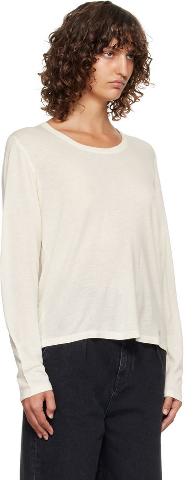 Tričko Loulou de Saison Loulou de Saison Ava LDS Longsleeve Jersey T-shirt Biela | AVA LDS, 1