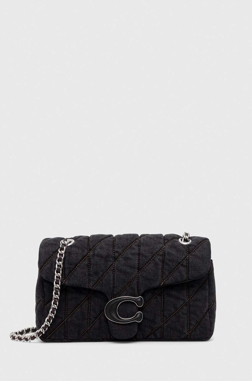 Kabelka Coach Coach Quilted Denim Shoulder Bag Čierna | CR704, 0